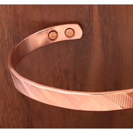 Shameg Designer Pure Copper Magnetic Bracelet Arthritis Pain Therapy Energy Cuff Bangle