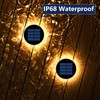 YiLaie Solar Deck Dock Lights Hexagon Warm White Step Lights