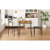 VECELO 3-Piece Dining Room Kitchen Table and Pu Cushion Chair
