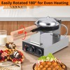 Electric Bubble Waffle Maker, 2800W Round Waffle Iron Bubble Waffle