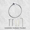 iBathUK Harrow Towel Ring, Stainless Steel Hand Towel Holder, Wall