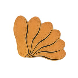 Plantillas de Zapatos Piel con Carbón Activado, Set de 6 Pares de Plantillas Cuero Natural para Hombres y Mujeres con Capa Inferior de Carbón Activado, Plantillas de Repuesto (Mujer - MX 11/US 8/39 EUR)