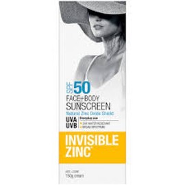 Invisible Zinc Buy Invisible Zinc Face & Body Spf50+ 75g Online | Chempro Chemists
