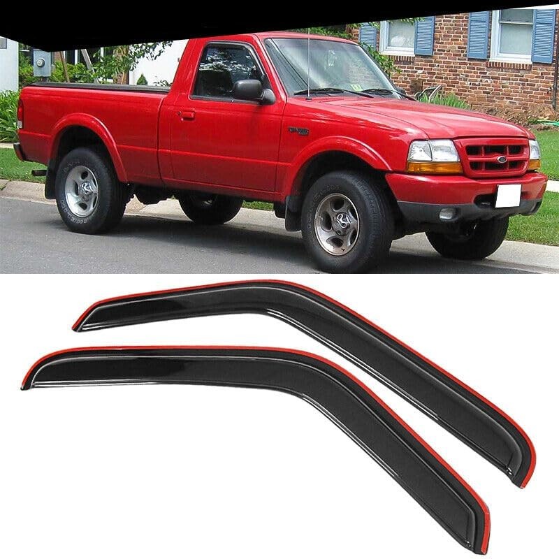 BOOGADEE Original 2pcs Wind Deflectors, in-Channel Rain Guards Set, Side