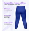 Exxact Sports Girls Softball Pants Knicker/Yoga Style Knee Length, 4-Way