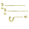 Westbrass D1838QRL-01 Freestanding Pedestal Sink Faucet Supply Line Risers with