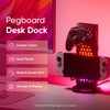 Nanoleaf Pegboard Desk Dock – 3‑in‑1 Desk Hub with Dual‑Sided