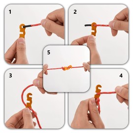 vidaXL Tent Lines Pack of 8, Tent Rope with Rope Tensioners, Tent Cord Reflective for Tent Camping, Guy Rope, Guy Rope, Camping Rope, Polypropylene, 4 m 4 mm