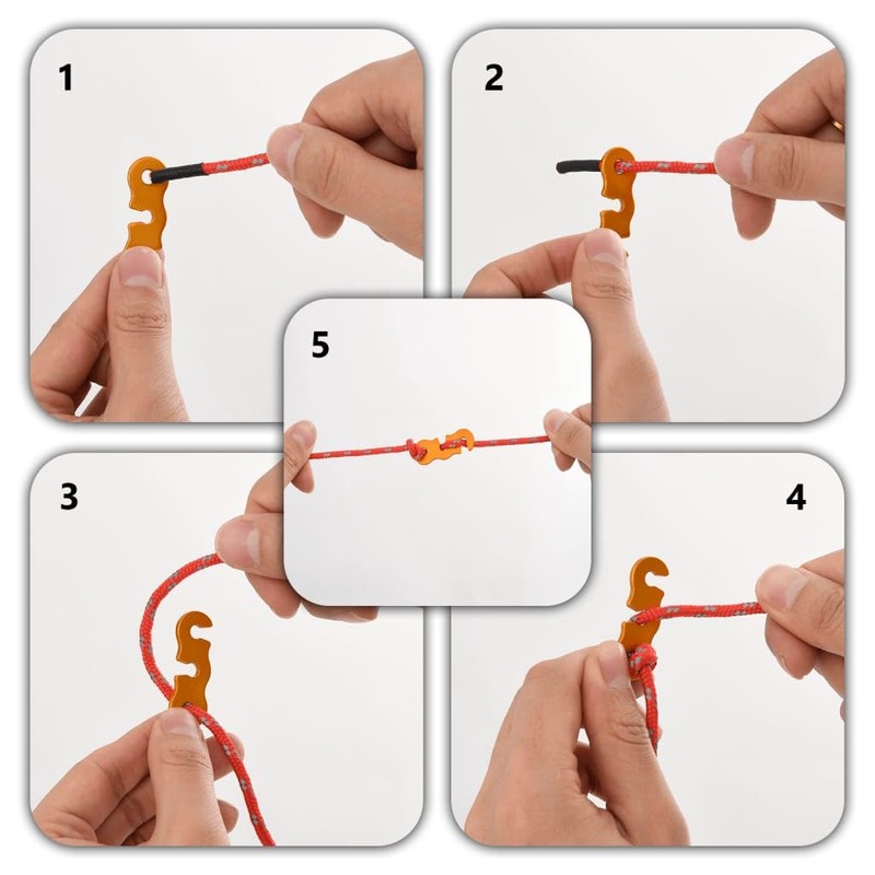 vidaXL Tent Lines Pack of 8, Tent Rope with Rope
