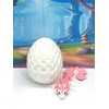 3D Printed Baby Dragon with Dragon Egg, Articulated Clover Crystal