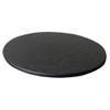 B Baosity Round Table Cover for 120cm Tables, Black