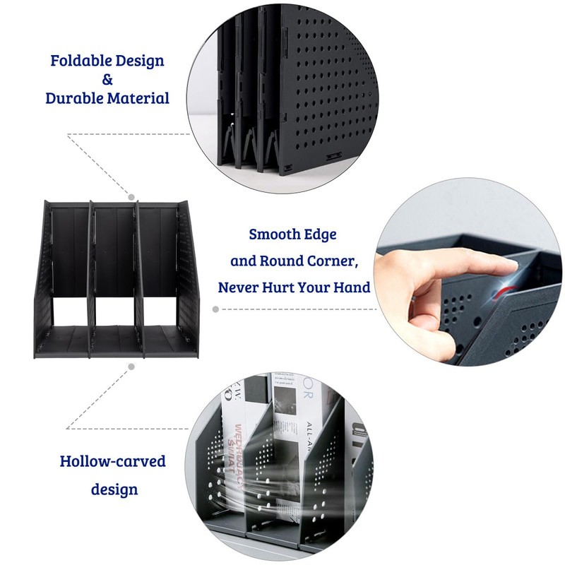 Marte Vanci Collapsible Magazine File Holder Desktop File Binder Organiser