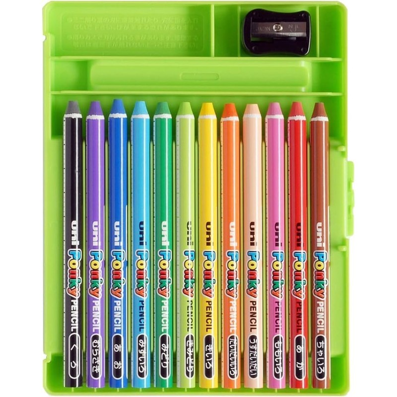 Mitsubishi Pencils K800PK12CLT PONKY PENCIL Colored Pencils Set of 12