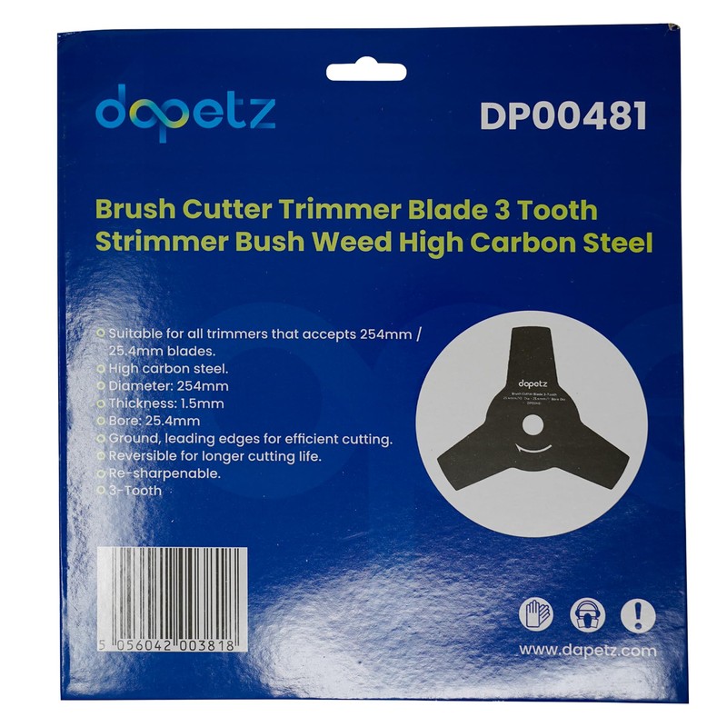 Dapetz ® Brush Cutter Trimmer Blade 3 Tooth Strimmer Bush