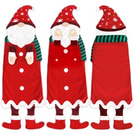 Primo Lines Christmas Dwarf Hand Towels for Bathroom Kitchen, Santa Decorative Funny Christmas Gonme Decor Hanging Washcloths Face Towels Super Absorbent Soft for Decorative Women