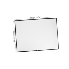 KOMBIUDA Portable Projector Screen 84 Inches 4:3 Aspect Ratio Fiber Projection Screen for Business Education Home Theater Easy Setup