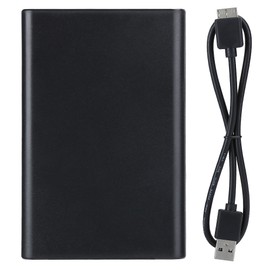 Mobile HDD HighSpeed SATA 500G USB3.0 LED ABS Portable Hard Disk Drive for Windows OS x Linux(Black )