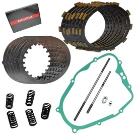 BIGLKNM Clutch Kit Friction Plates & Cover Gasket Push Rods Compatible for Yamaha Blaster 200 YFS200 1988-2006