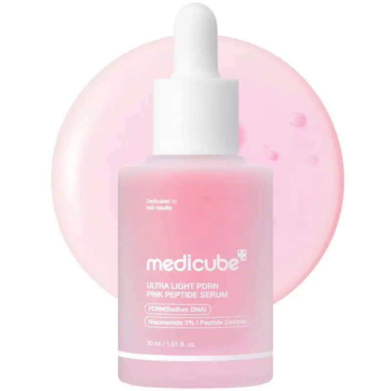 Medicube Suero de Péptidos Rosa Ultra Ligero con PDRN, Niacinamida