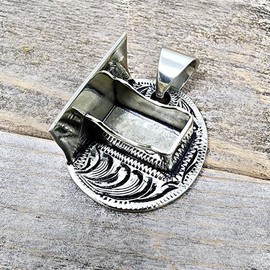 Virginia Handbags CUSTOM Pancake Welding Hood Necklace  (Ships in 4 to 8 weeks) - Customize Yours!: Add Initials (Up to 3) Ships in 4 to 6 Weeks