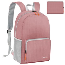 Aucuu Lightweight Foldable Backpack, 17L Foldable Bag, Water Resistant Packable Backpack for Women Men, Packable Rucksack for Outdoor Camping Hiking Travelling Biking Shopping