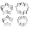 Pearl Metal D-6156 Raffine Stainless Steel Cookie Cutter, Set of
