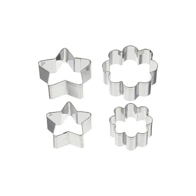 Pearl Metal D-6156 Raffine Stainless Steel Cookie Cutter, Set of