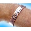 American Made Rustic Copper Cuff Bracelet – Bear (Large Size,