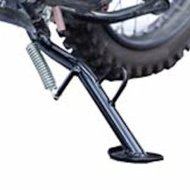 Kijima CROSS CUB110 Motorcycle Parts Wide Plate Side Stand, Steel Black Finish 213-053