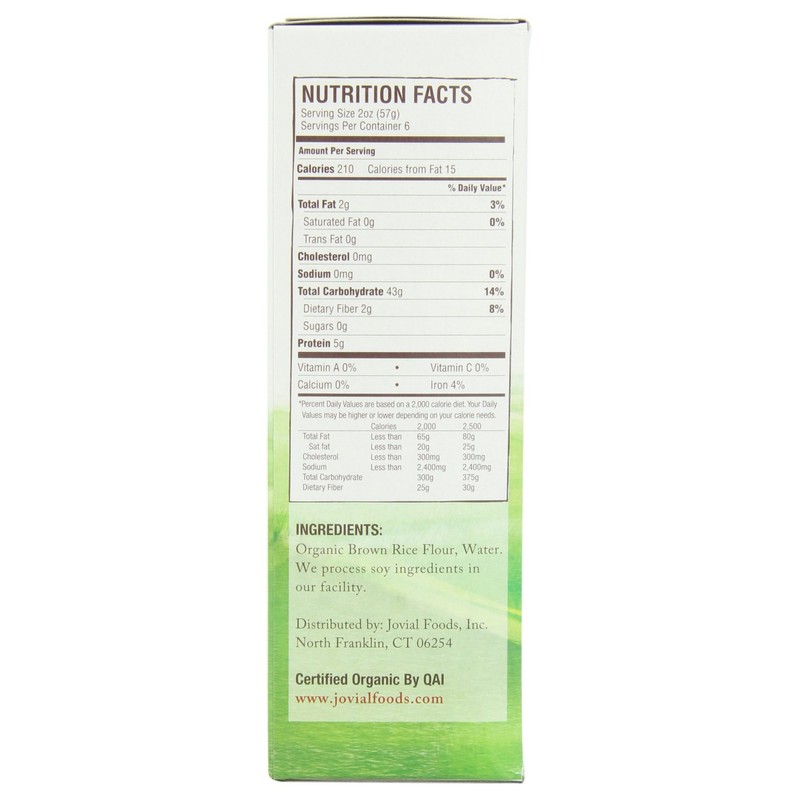 Jovial Organic Brown Rice Penne Rigate, 12-Ounce Packages (Pack of