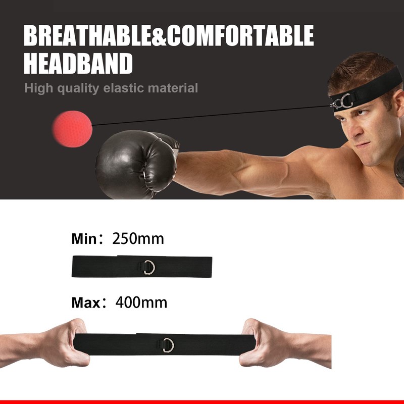 JUNUNDJING Boxing Reflex Ball, Reflex Ball, Boxing Training Ball, Various