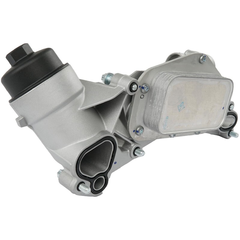 Engine Oil Cooler Filter Housing Assembly Adapter with Gasket, Insert,