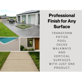 5-in-1 Microcement Mix for Decorative Concrete – Multi-Pro 50 lb | Concrete Overlay System for Trowel, Spray & Broom Finish | Interior & Exterior Use | Made in USA | Ideal for DIY & Contractors