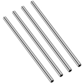 3/16 Inch (4.7mm) OD Round Metal Pipe, 304 Stainless Steel Tubing, 12" Length Weldable Industrial Straight Tube, 4 PCS