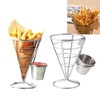 CNQLIS 2Pcs French Fry Holder French Cone French Fries Basket