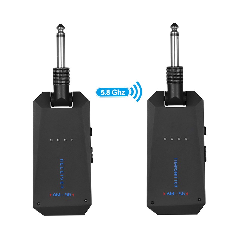 AM-5G Wireless 5.8G Guitar System Rechargeable Audio Transmitter and Receiver