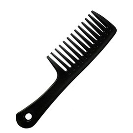 Comb | Curling Comb | Wide Tooth Comb | Plastic Comb | Large Comb with Handle - 24 cm - Antistatic Moisture Resistant Styling Comb for Gentle Detangling and Care, for Curls and Long Hair