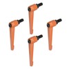 sourcing map 4pcs Adjustable Clamping Lever Handles M10 x 20mm