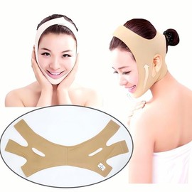 Chin Correction V-Line Compression Band Face Lifting Mask Neck Shaper Anti-Wrinkle Jawline Swab Momo V-Line Band S / 턱 보정 브이라인 압박 밴드 페이스 리프 팅 마스크 목 쉐이퍼 주름 방지 턱선 면봉 모모브이라인밴드S
