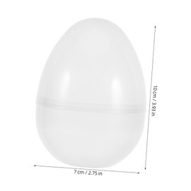 Beaupretty 6pcs Party Favors Present Transparent Fillable Jumbo Favor Large Vending Machine Capsule Egg Holder Transparent Plastic