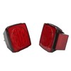 Pair LED Square Lights 12V Trailer Tail Brake Lamp High