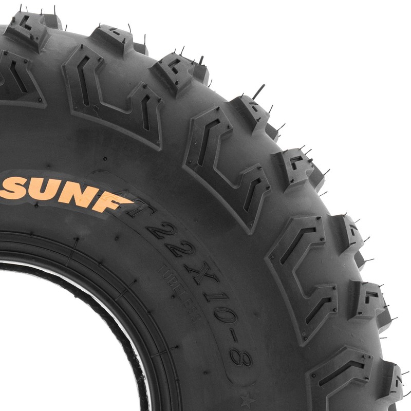 SunF 22x10-8 22x10x8 Knobby ATV UTV Tire 6 PR Tubeless