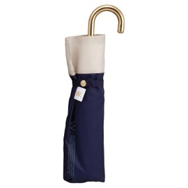 [2024] Wpc. 9095-014-002 Rain Umbrella, Folding Umbrella, Cut, Plain, Mini, Navy, Rain or Shine, Ribs, 19.3 inches (49 cm), 5.6 oz (160 g), Lightweight, Women's, Bicolor Stylish, Cute, Solid,