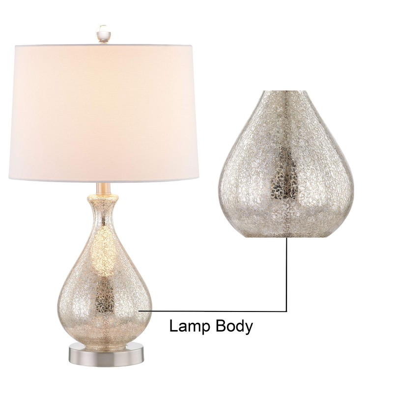 Maxax Glass Table Lamp Set of 2 for Living Room,