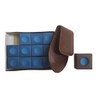 John West Billiard Chalk Holder Brown + 12 Pieces Chalk