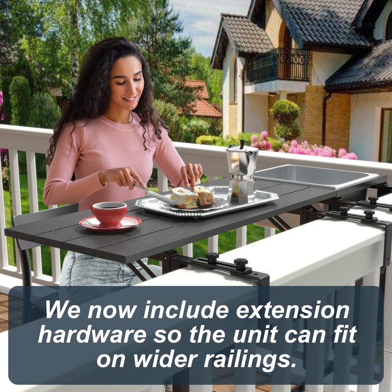 GDLF Upgraded Balcony Table Outdoor Patio Bar Table with Durable