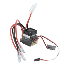 RC 360A Waterproof Brushed ESC with Heat Sink and Cooling Fan for 1/10 RC Crawler