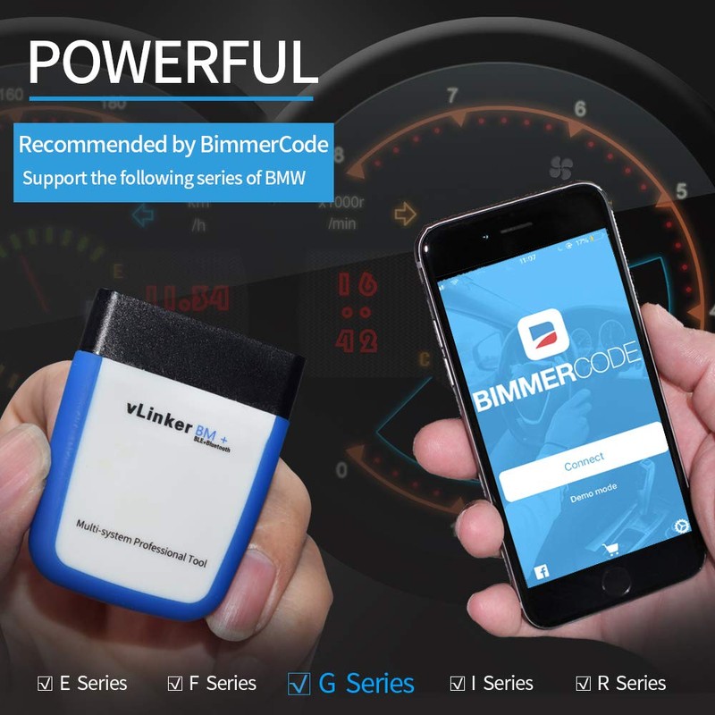 OBDII Bluetooth, TONWON Vgate vLinker BM+ OBD2 diagnosegerät OBD Adapter