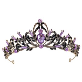 PACKOVE Wedding Rhinestone Leaf Tiara Headband for Bride Lightweight Zinc Alloy Crown for Wedding Birthday Bachelorette and Party Hair Accessory