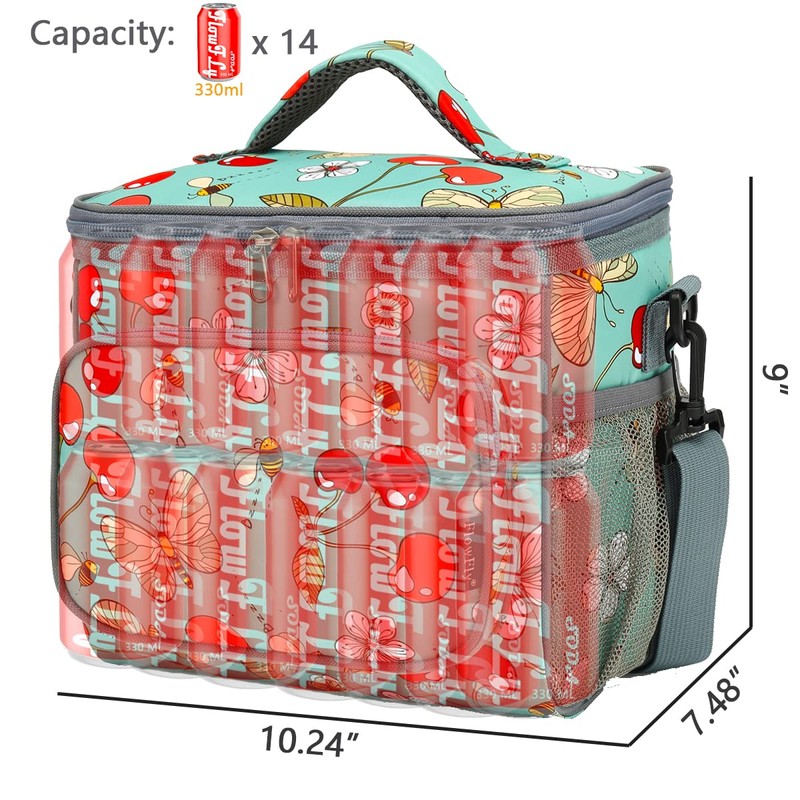 FlowFly Insulated Reusable Lunch Bag Adult Large Lunch Box for
